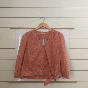Madewell wrap blouse